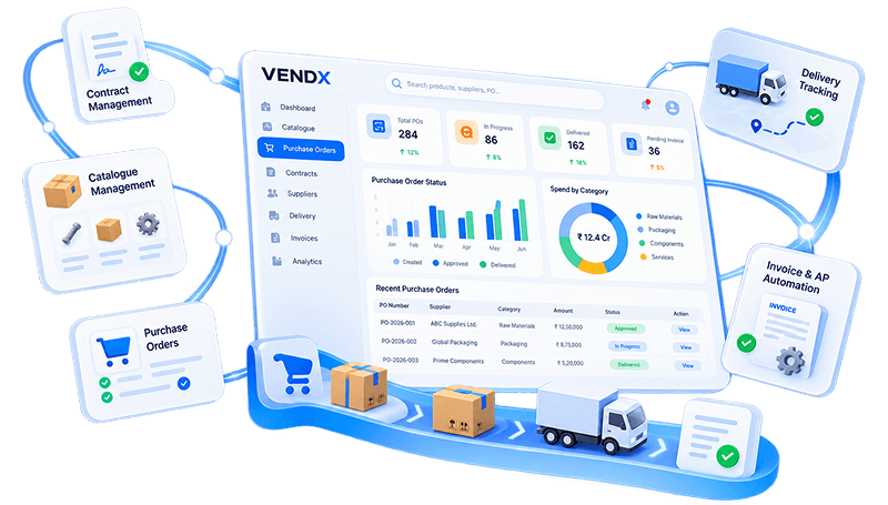 VENDX buy-fulfil procurement module illustration