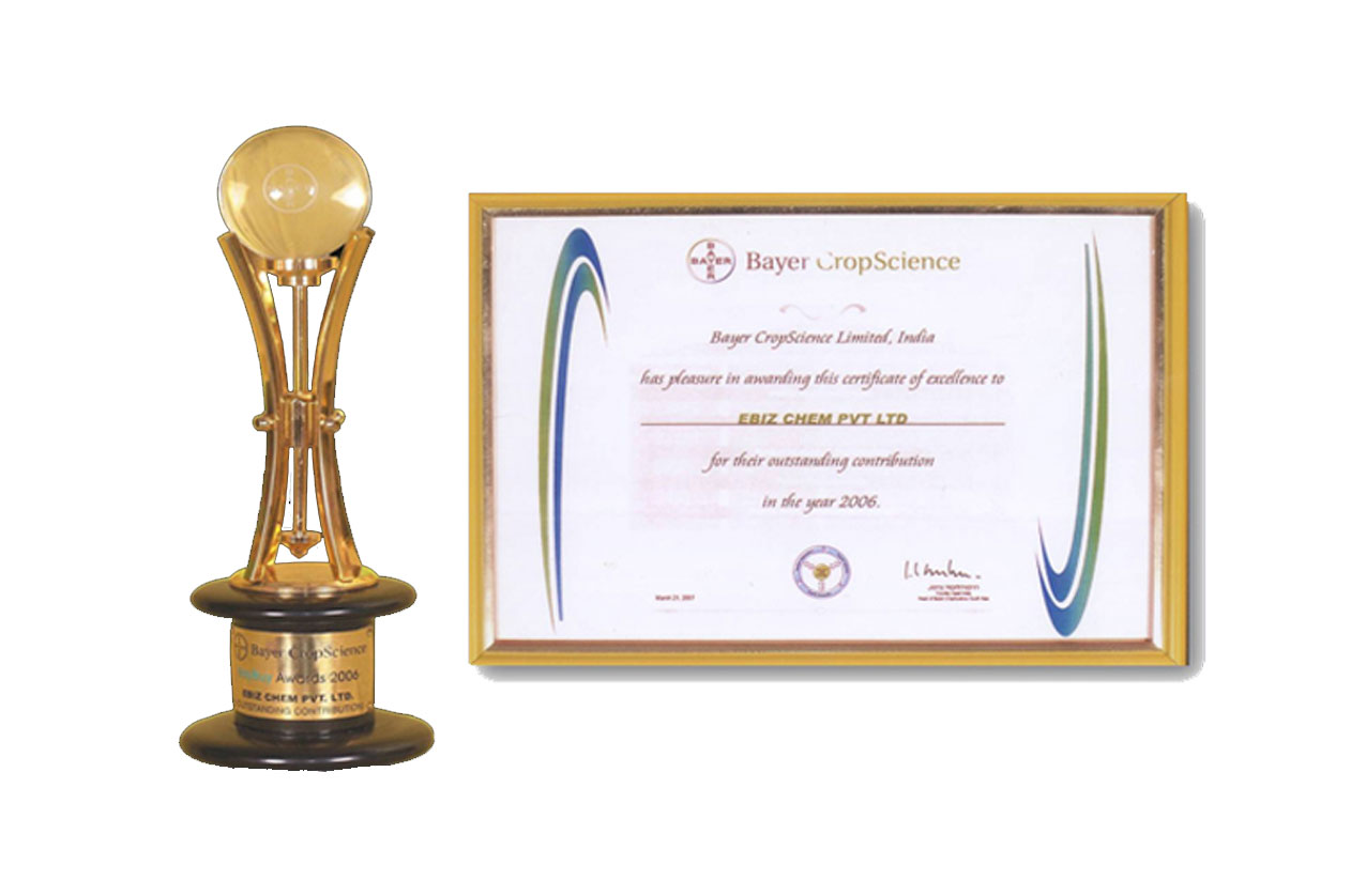 Baybuy Award from Bayer Crop Science for most innovative supplier, 2006
